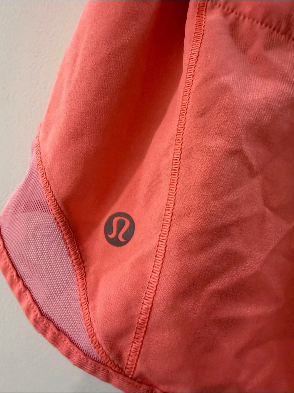 lululemon athletica Coral and Pink Drawstring Athletic Shorts
